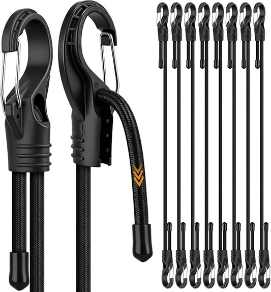 8-Piece 48-inch Adjustable Bungee Cords by ELEAD