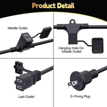 40FT Outdoor Extension Extension Cord - Image 6