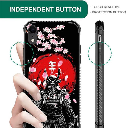 for iPhone XR Case, Sakura Japanese Samurai Pattern Graphic Design Girl Boy - Image 4