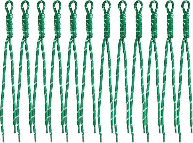 Paracord Keychain Paracord Bag Charm 12pcs Braided Nylon Rope Keychain Cord by Cmidy