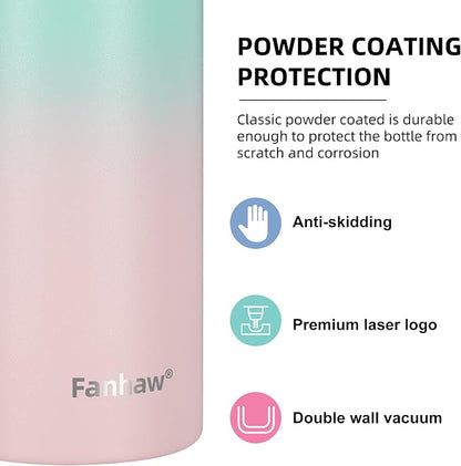 Fanhaw 24 oz Insulated Stainless Steel Water Bottle - Image 4