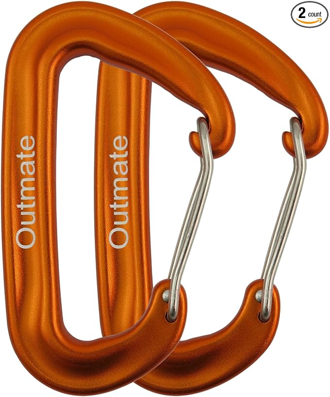 12kN 3.2"x2" Heavy-Duty Carabiner Clips by Outmate