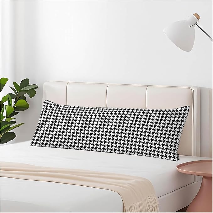 20"X54" Body Pillow Case Houndstooth by Unknown