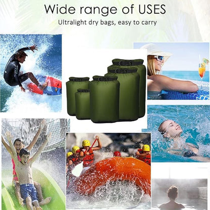 Pimoys 5 Pack Waterproof Dry Sacks, Lightweight Outdoor Dry Bags 20L /12L / - Image 5