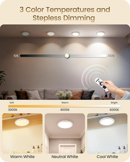 2 Pack Rechargeable Motion Sensor Ceiling Lights - Image 5