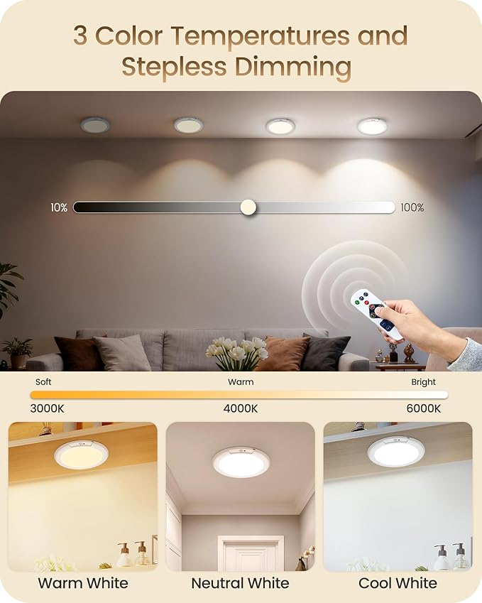 Rechargeable Motion Sensor Ceiling Light - Image 5