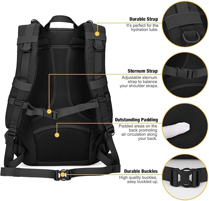 Mardingtop Small Tactical Backpack, Molle Hiking Backpack - Image 6