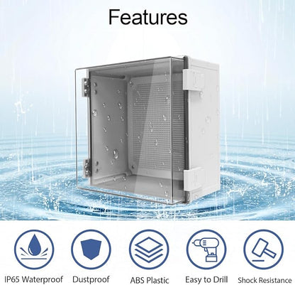 Junction Box, IP65 Waterproof Dustproof ABS Plastic Enclosure, Outdoor and - Image 3