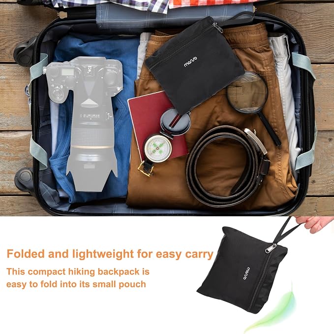 MOSISO Lightweight Hiking Daypack Small Packable Travel Hiking Backpack - Image 7