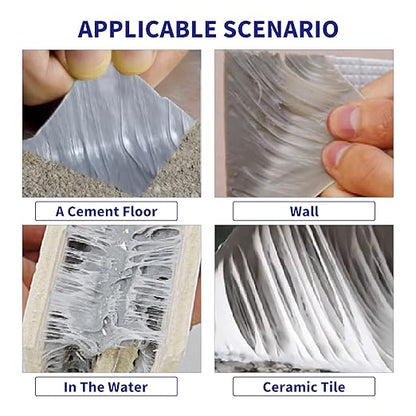 ADHES Butyl Tape Waterproof Tape Aluminum Foil Tape Sealant Tape 4in x 16ft - Image 3