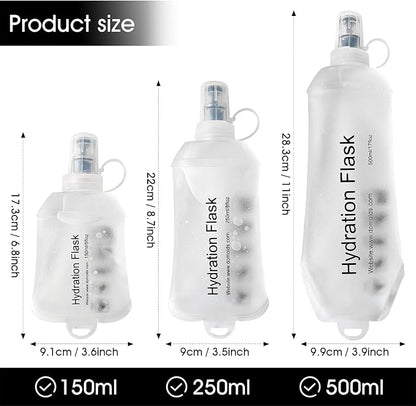 GYGYL Soft Flask, TPU Collapsible Soft Water Bottle - Image 2