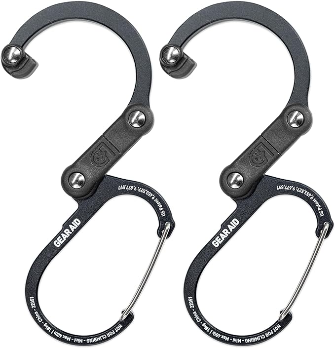 GEAR AID HEROCLIP Carabiner Gear Clip and Hook, by GEARAID
