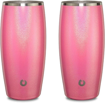SNOWFOX Insulated Beer Glasses, Premium Vacuum Insulated Stainless Steel by Snowfox