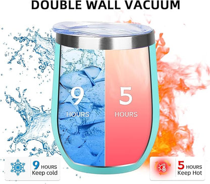 12oz/4 Pack Wine Tumbler Glasses - Image 2