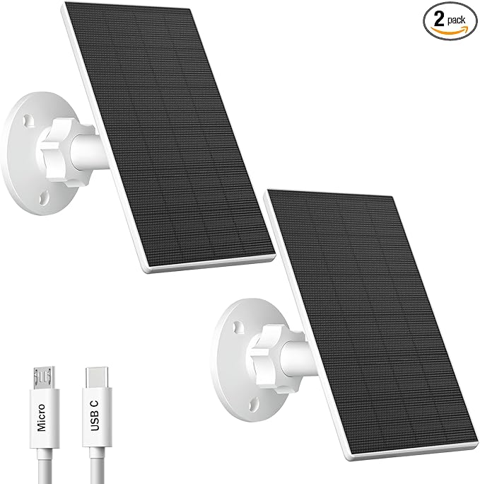 Zivif 2W Solar Panel for Security Cameras, Solar Charger by Zivif