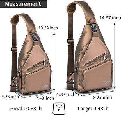 AMJ Crossbody Sling Bag Men Women, Casual Shoulder Backpack, Chest Daypack - Image 2