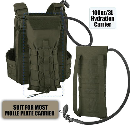 PETAC GEAR 1.5L / 3L Tactical Hydration Pack，Molle Carrier Pouch - Image 2