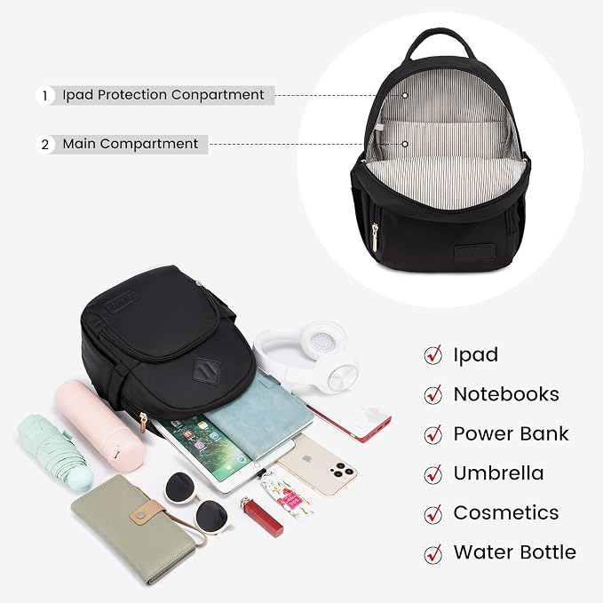 LOVEVOOK Mini Backpack for Women Light Weight Small Waterproof Backpack Purses - Image 5