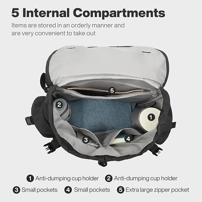 mixi Travel Backpack for Women Men, 18 Inch Carry On Laptop Backpack Flight - Image 8