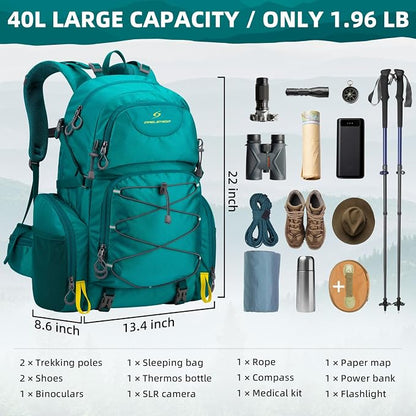 Maelstrom Hiking Backpack, 40L Waterproof Camping Daypack - Image 2