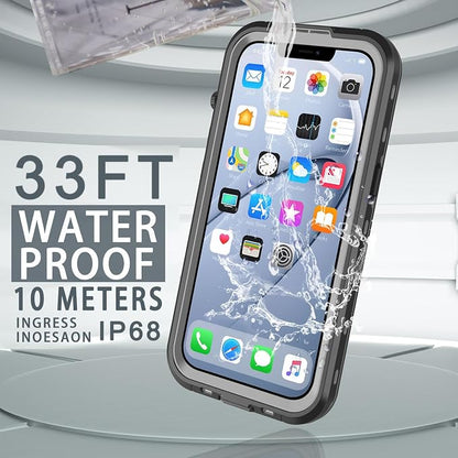for iPhone 14 Plus Case Waterproof, Full-Body Hard Case Built-in - Image 3