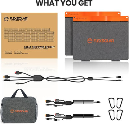 FlexSolar 2PCS 60W Portable Solar Panels Chargers - Image 8