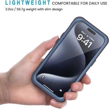Lanhiem for 15 Pro Case, IP68 Waterproof Dustproof Shockproof Case - Image 4