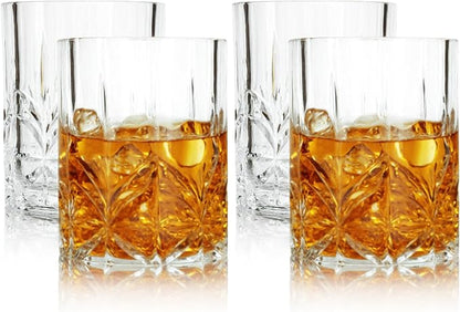 Lily's Home Unbreakable Acrylic Double Old Fashioned Whiskey Tumblers, Drinking - Image 7