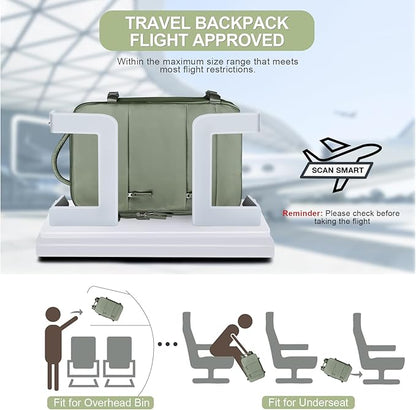 coofay Travel Backpack For Women Men Airline Approved Carry On Backpack Flight - Image 2