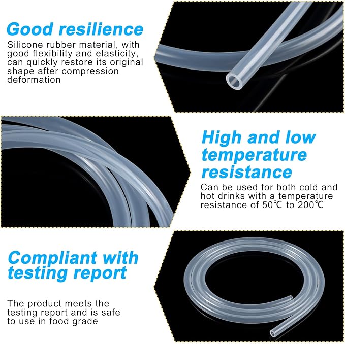 Pangda 3 Pcs Hydraulics Reservoir Hose Replacement Hydration Non Kinking Drink - Image 3