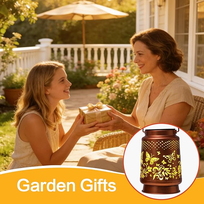 Solar Lanterns Outdoor Waterproof Butterfly Garden Decor Birthday Gifts - Image 6