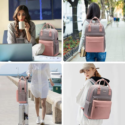 LOVEVOOK Laptop Backpack for Women 15.6 Inch Laptop Bag - Image 6
