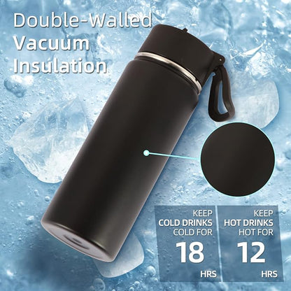 Volhoply 18oz Insulated Water Bottle Bulk 2 Pack, Kids Stainless Steel Water - Image 2