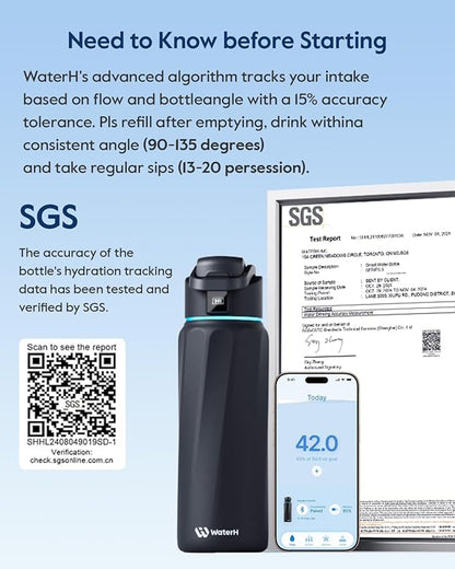 BOOST Smart Water Bottle with Reminder & Tracker, Double Wall Vacuum Insulated - Image 6