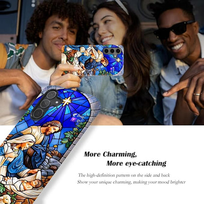 Compatible for Samsung Galaxy S25 FE 5G Case, Dual Layer Heavy Duty 2 in 1 - Image 4