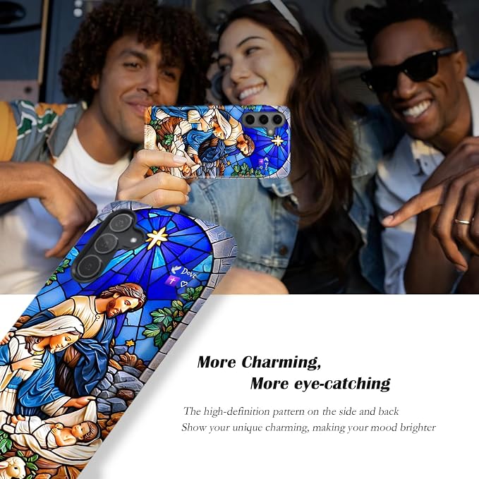 Compatible for Samsung Galaxy A36 5G Case, Dual Layer Heavy Duty 2 in 1 - Image 4