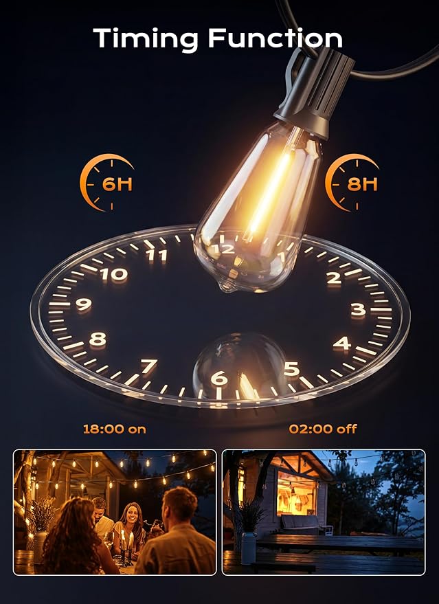 Minetom 152FT Outdoor String Lights - Image 4