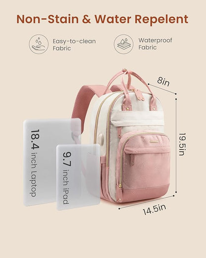LOVEVOOK Backpack for Women, Laptop Backpack Women, Fits 18 Inch Laptop - Image 4