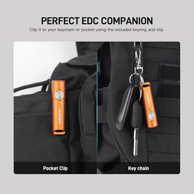 ThruNite Ti Mini Keychain Flashlight, USB-C Rechargeable EDC Pocket Light - Image 4