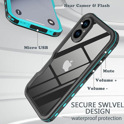 for iPhone 16 Case Waterproof, Full-Body Hard Case Built-in - Image 6