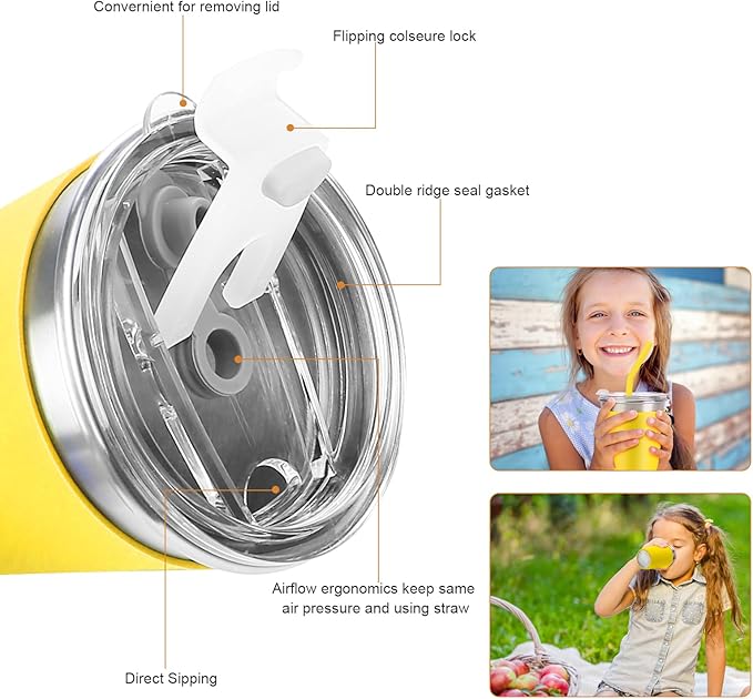 Yummy Sam 12oz Kids Stainless Steel Cups - Image 4