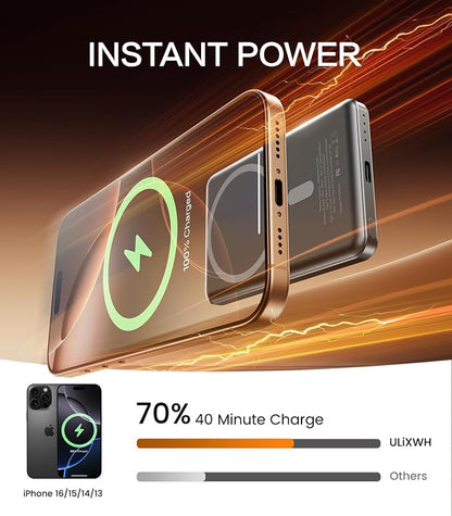 ULiXWH for Magsafe Portable Charger for iPhone, 2026 Upgrade 5000mAh Fast - Image 4