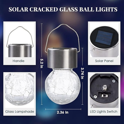 SOLPEX 12 Pack Solar Outdoor Lights Decorative, Hanging Christmas Decoration - Image 7