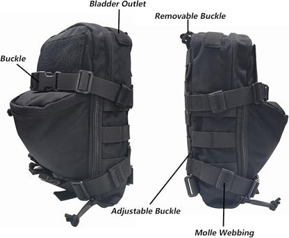 Tactical Hydration Backpack for 2L Hydration Bladder, Lightweight Hydration - Image 7