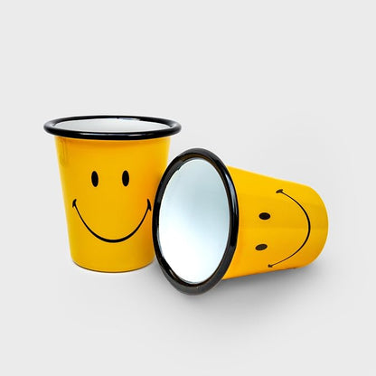 Suck UK Smiley Enamel Tumbler - Image 2