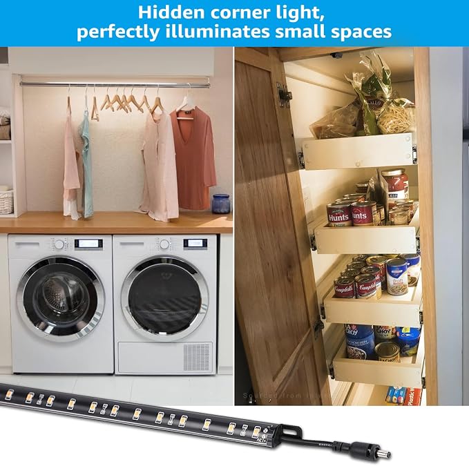 TORCHSTAR LED Safe Lighting Kit, 12 Inch Linkable Light Bars + Motion Sensor + - Image 7