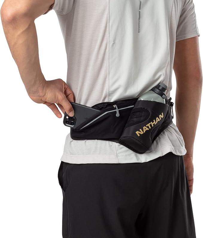 Nathan Peak Running Hydration Waist Pack Belt w/ Speed Draw Flask Water Bottle - Image 4