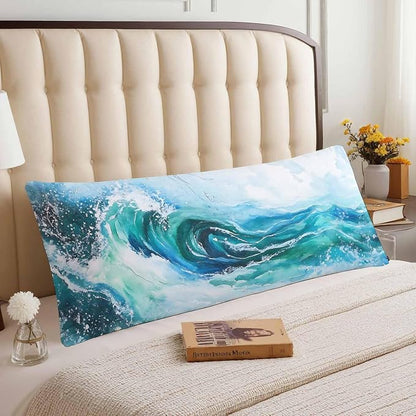 Couch Body Pillow Cover Ocean Wave Bedding Body Pillow Case - Image 3