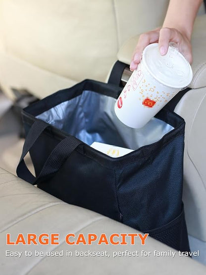 Ginsco New Leak-Proof Travel Car Trash Bag, 3.5 Gallons Large Capacity Hanging - Image 3