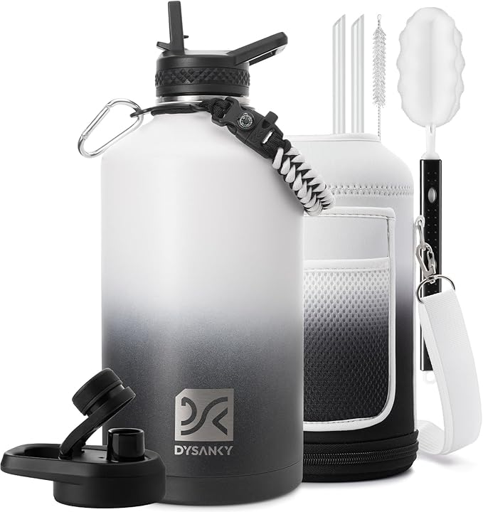 DYSANKY 1 Gallon Insulated Water Bottle | Upgraded Thickened Stainless Steel by DYSANKY